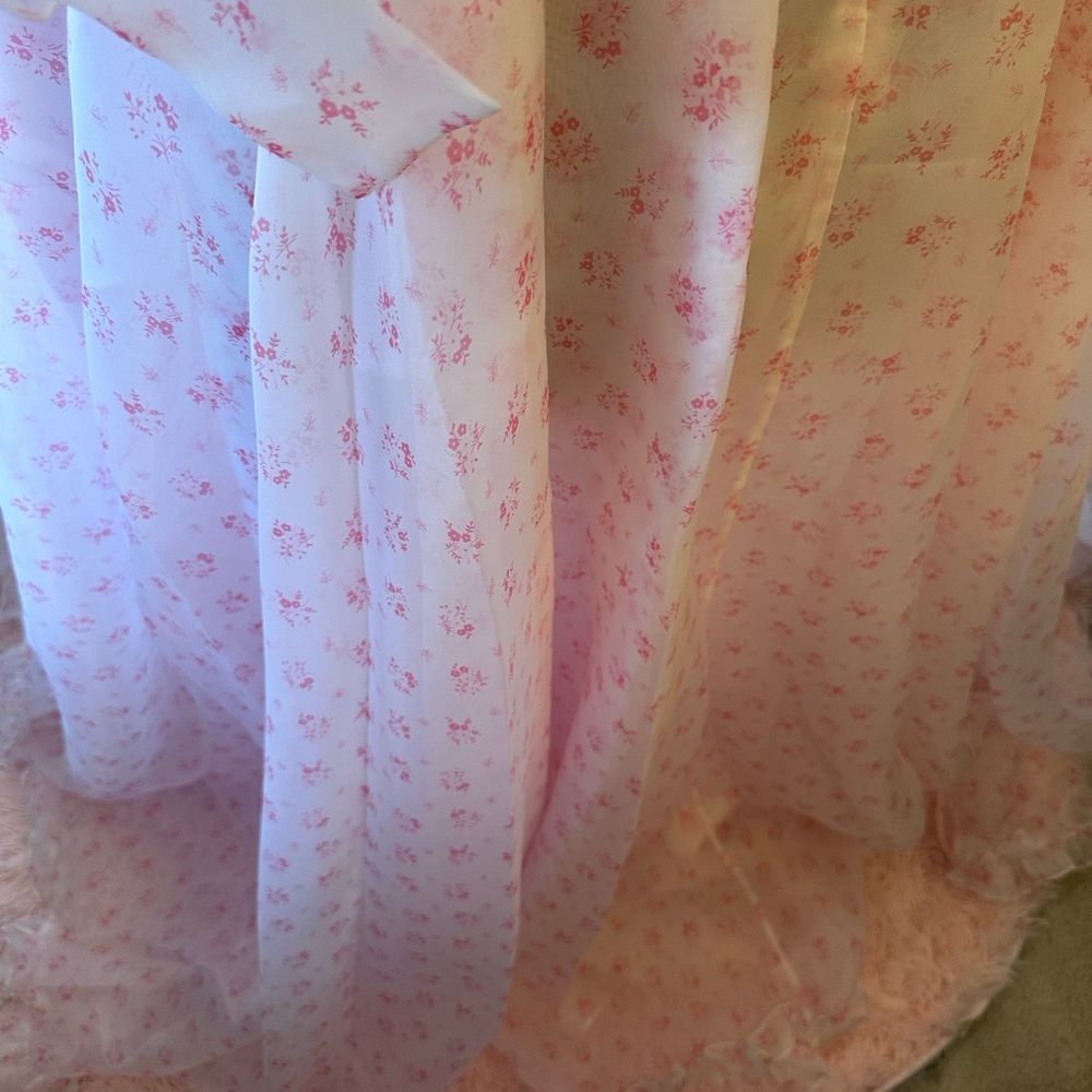 Selkie Marie Gown in Parfait Poet Floral Ruffle Dress.. Elegantly Dreamy - Picture 7 of 9